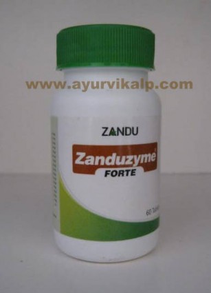 Zandu ZANDUZYME FORTE, 60 Tablets, For Acute Indigestion and Dyspepsia